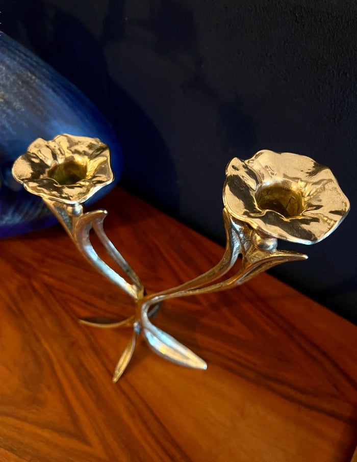 Reliving Kandelaar - Art Nouveau - Messing