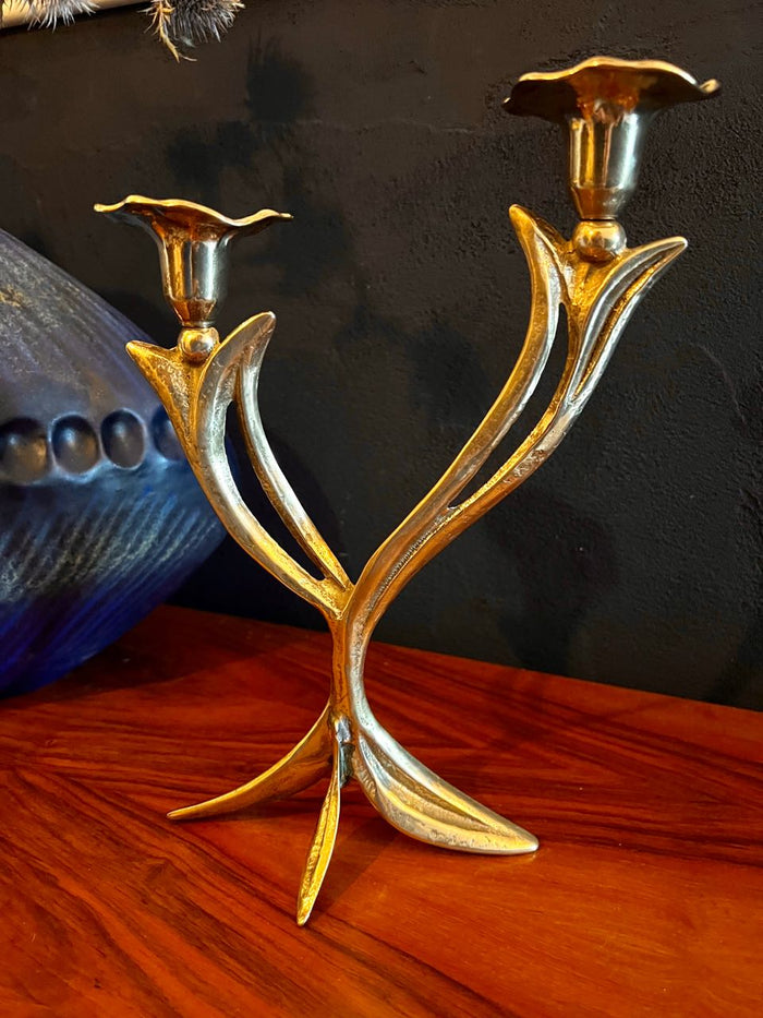 Reliving Kandelaar - Art Nouveau - Messing
