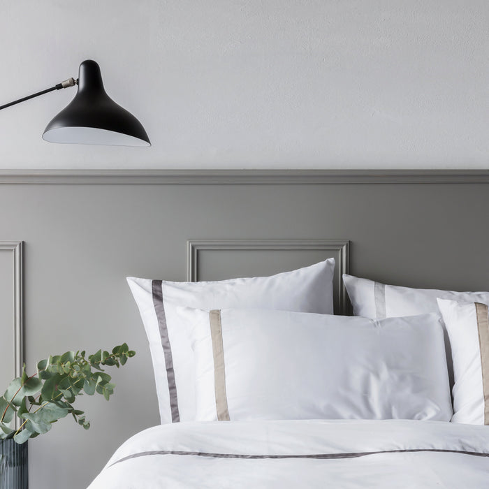 Marie-Marie Set CARLTON platin - 2 slopen 50x75 cm