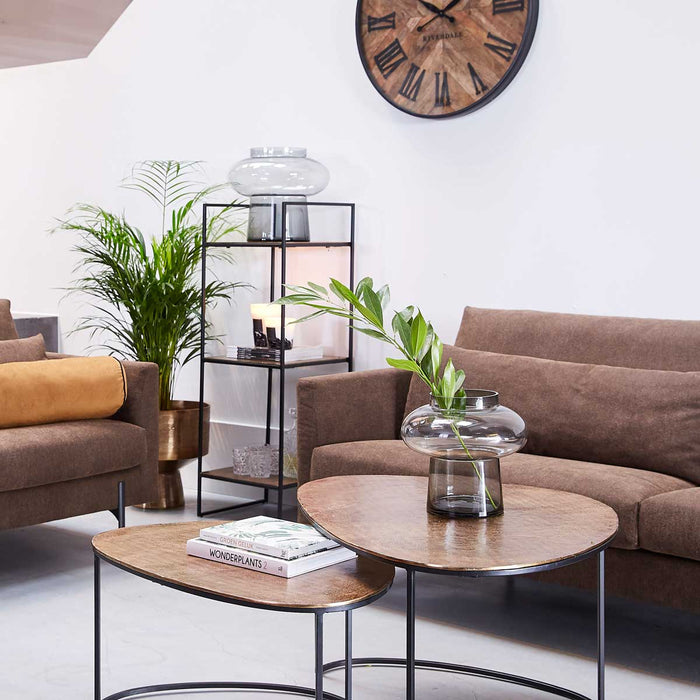 Riverdale - Vaas Lune smoke 35 cm - Grijs