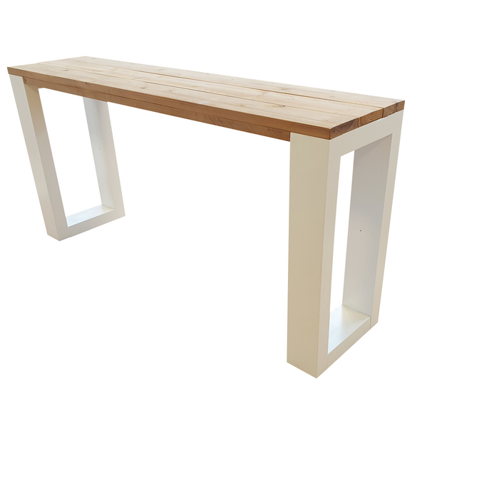 Wood4you - Sidetable enkel Roastedwood 120cm -
