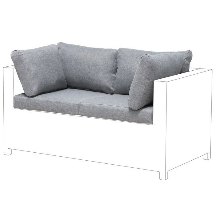 Beliani - MILANO - Kussenhoezen - Grijs - Polyester