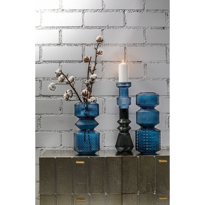 Vaas Marvelous Duo blauw 36cm Kare Design