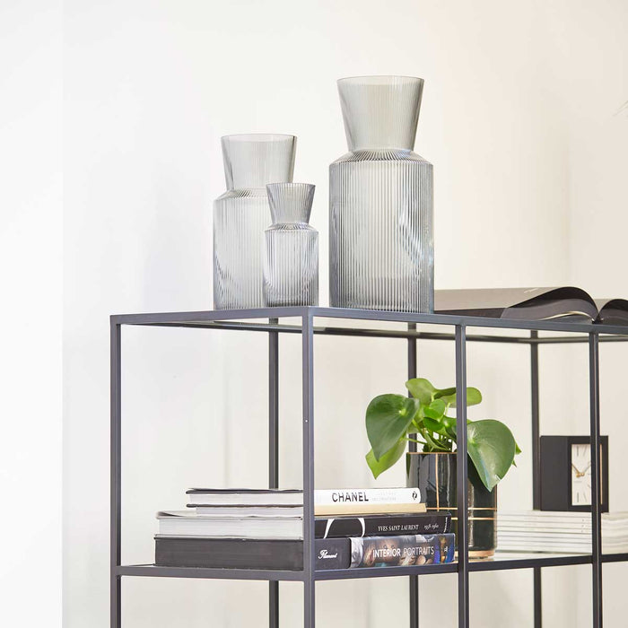 Riverdale - Vaas Lune smoke 40 cm - Grijs