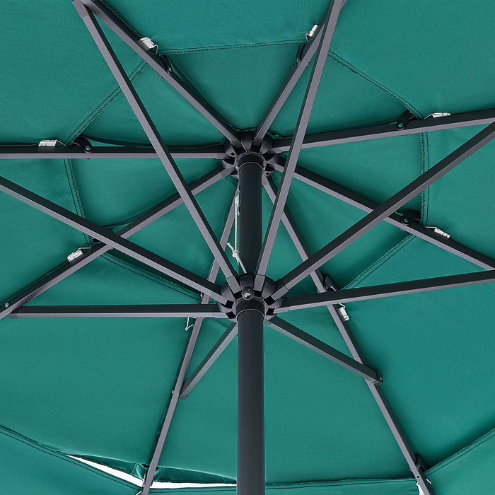 Beliani - BIBIONE - Parasol - Groen - 270 cm - Polyester