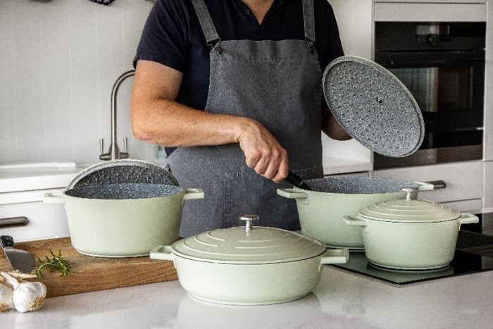 Braadpan, Gietaluminium, 20 cm, 2.5 L, Mint Groen - MasterClass