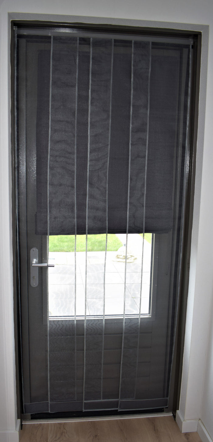 O'DADDY® Deurgordijn – vliegengordijn - lamellenhor - 120x250 – zwart