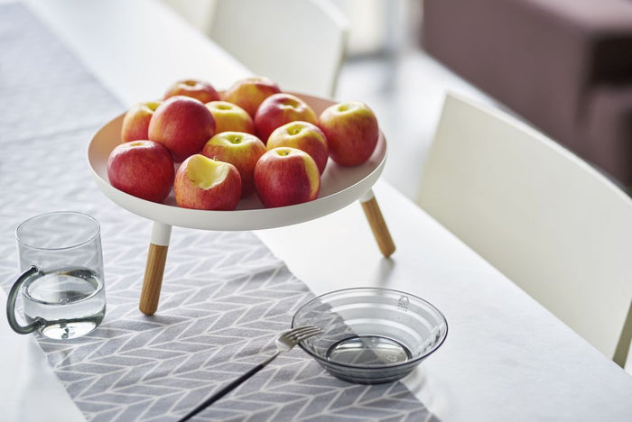 Yamazaki Dienblad met poten - Wit