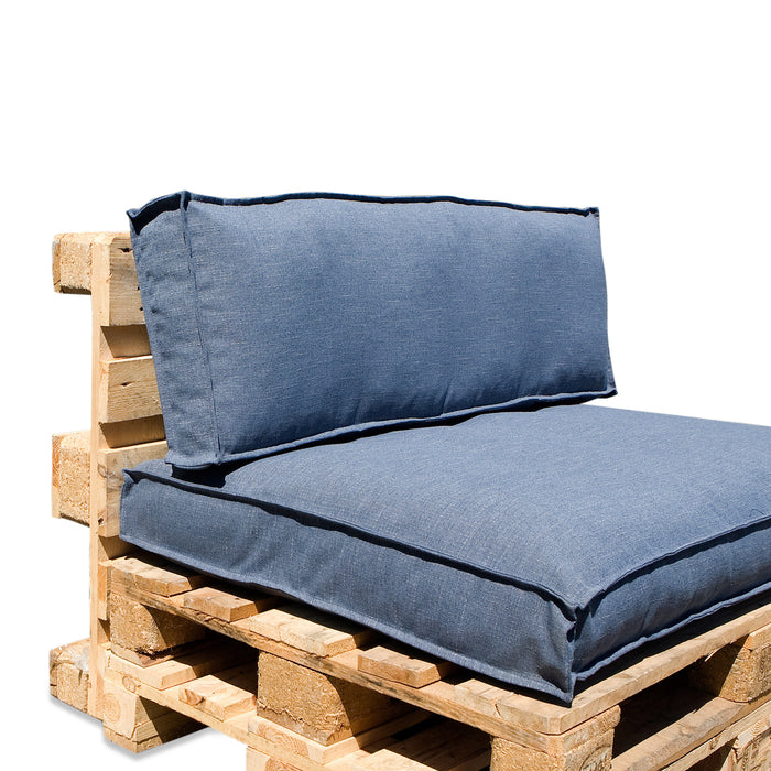 In The Mood Collection Salvador Palletkussens - L120 cm - Blauw