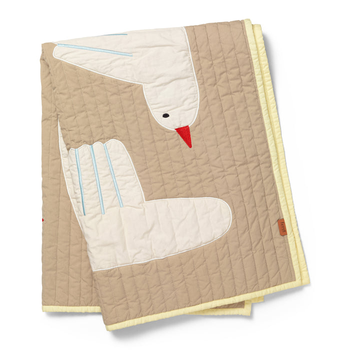 Ferm Living Bird Plaid - L 80 x B 110 cm - Zand