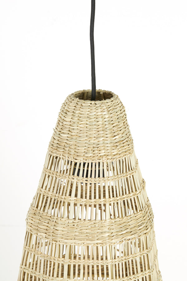 Light & Living Light&living Hanglamp Ø20x52 cm LATIKA zeegras naturel