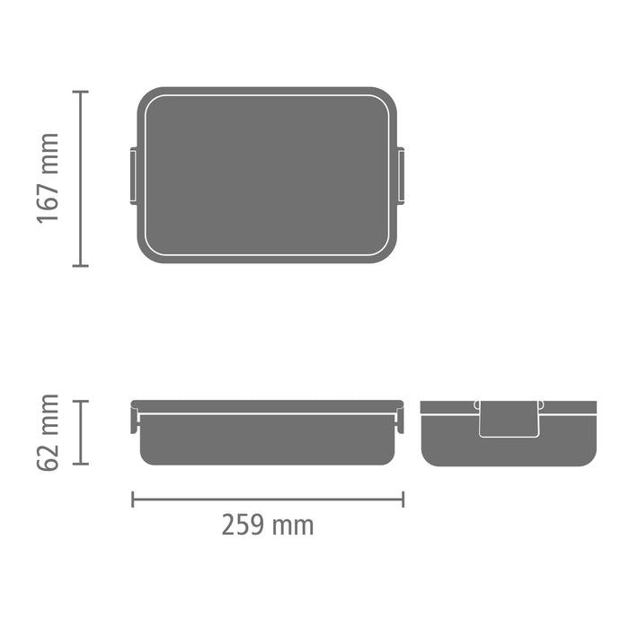 Brabantia Make & Take Bento Lunchbox - Kunststof - Light Grey