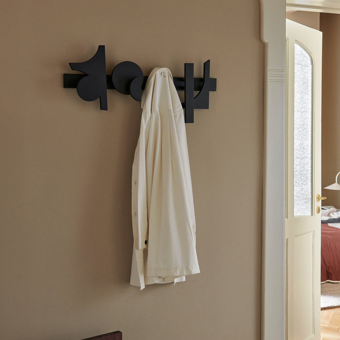 Ferm Living Cupe Wandkapstok - Zwart