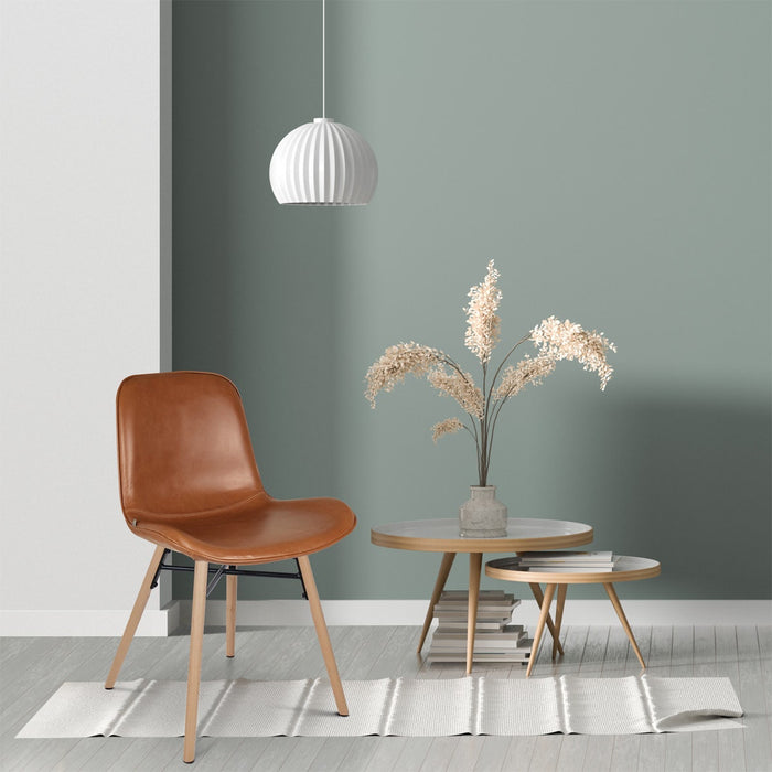 Nolon Nena-Fé eetkamerstoel kunstleer cognac - houten onderstel