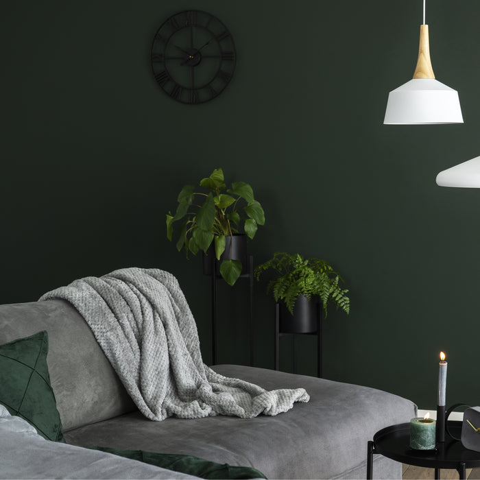 QUVIO Plaid 200 x 230 cm - Fleece - Grijs