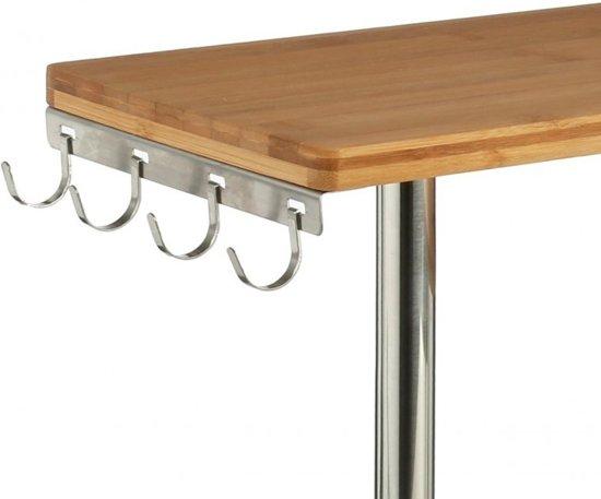 5five - keukenrek bamboe - met 4 haken