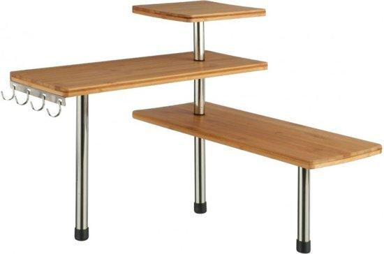 5five - keukenrek bamboe - met 4 haken