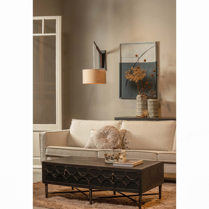 WOOOD Brim Wandlamp Met Kap - Hout - Naturel - 47x88x38