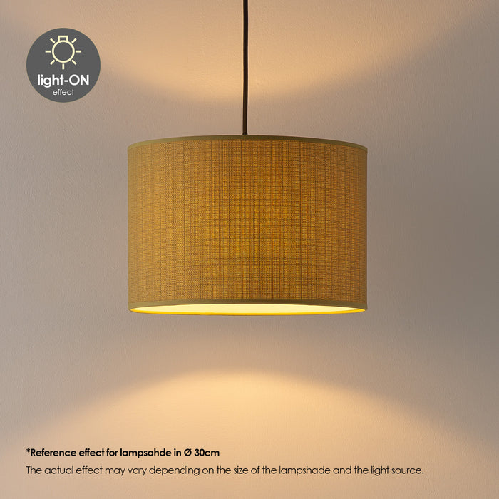 Home Sweet Home Lampenkap Canvas groen - B:45xD:45xH:23cm