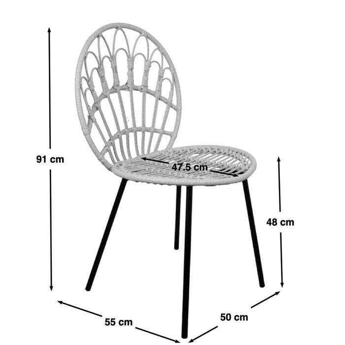 Pole to Pole - Peacock chair - synthetisch rotan - Naturel - Tuinstoel