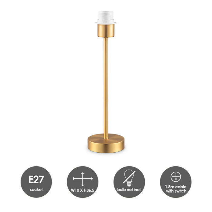 Home Sweet Home tafellamp voet Single 10|10|36.5cm - Messing