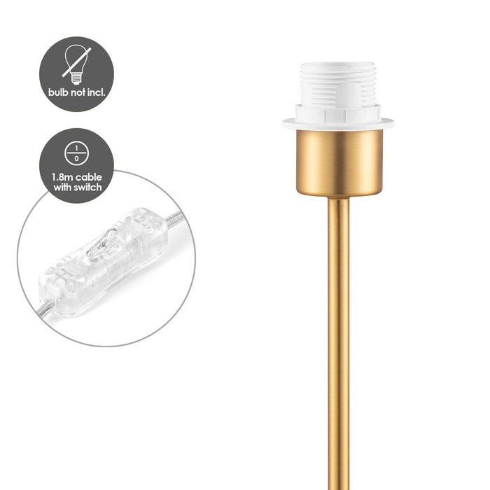 Home Sweet Home tafellamp voet Single 10|10|36.5cm - Messing