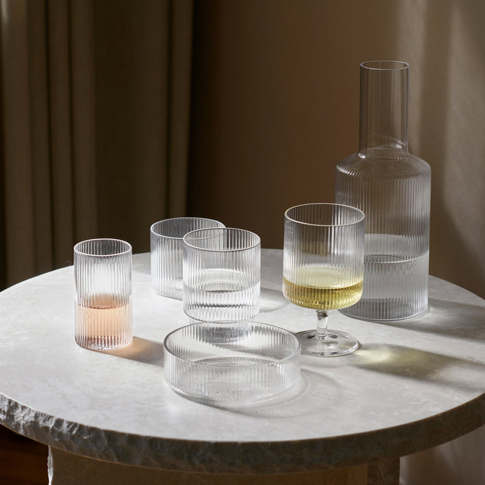 Ferm Living Ripple Schaaltjes 4 st. - Clear
