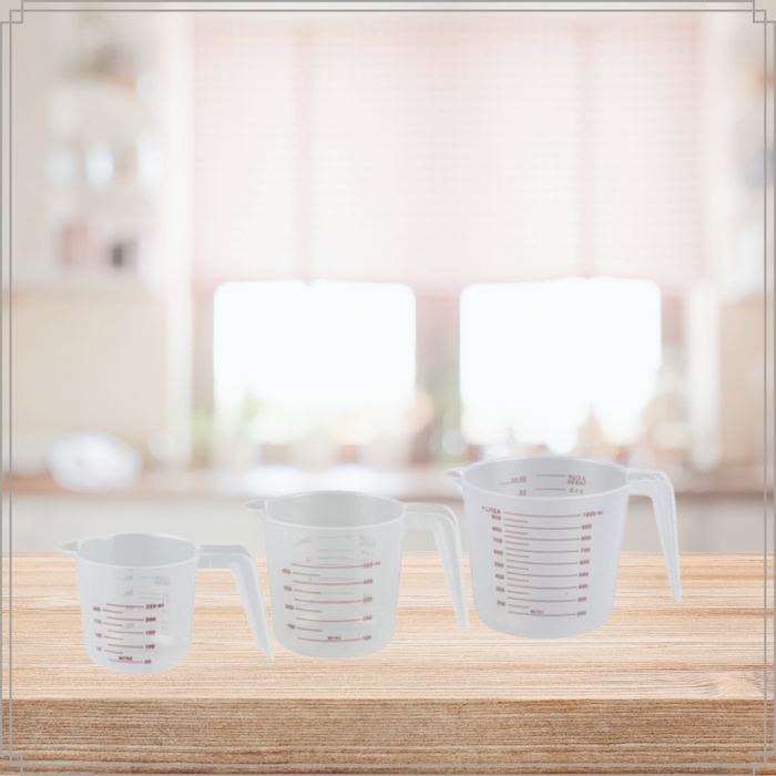 OTIX Maatbeker Set van 3 Kunststof Verschillende Maten