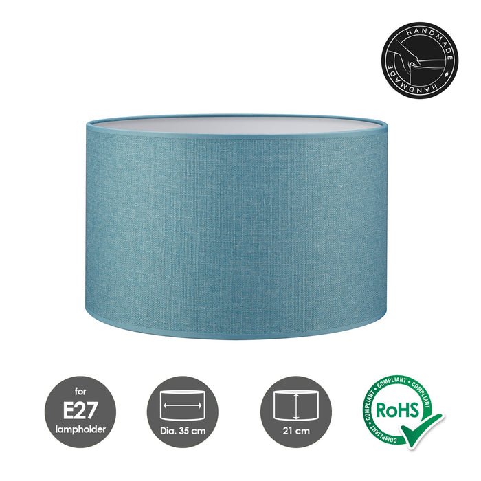 Home Sweet Home Lampenkap Canvas petrol - B:35xD:35xH:21cm