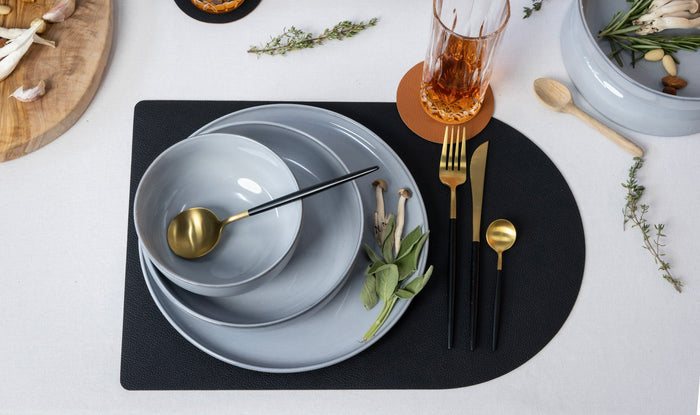 Jay Hill Bestekset - Goud | Zwart - 4-delig