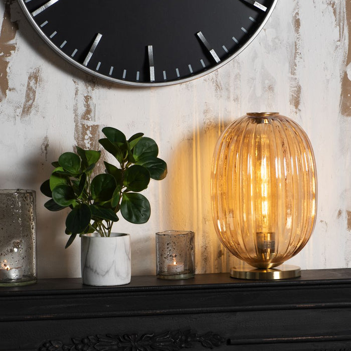 Clayre & Eef Kunstbloem 32 cm Groen Kunststof Foam Rond Kunstplant