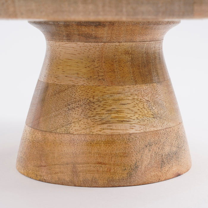 Mica Decorations Tallo Taartplateau - H10 x Ø30 cm - Lichtbruin