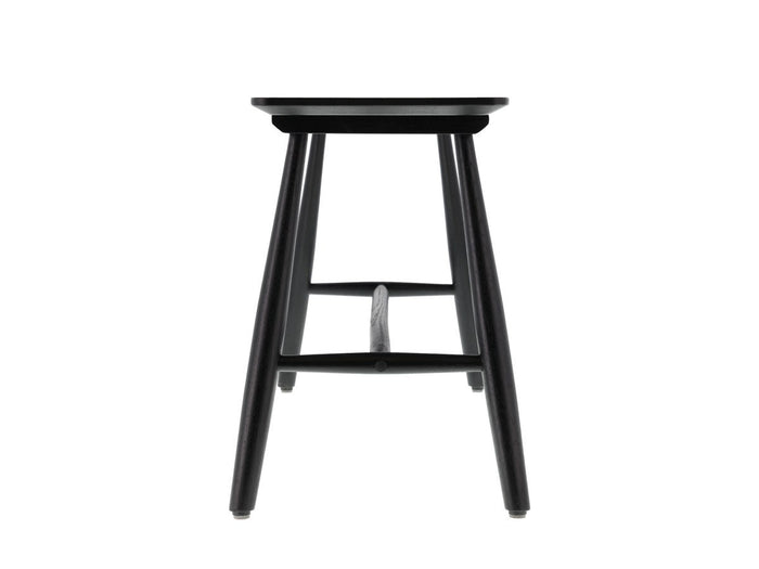 Villa Collection Bast houten bankje zwart - 90 x 45 cm