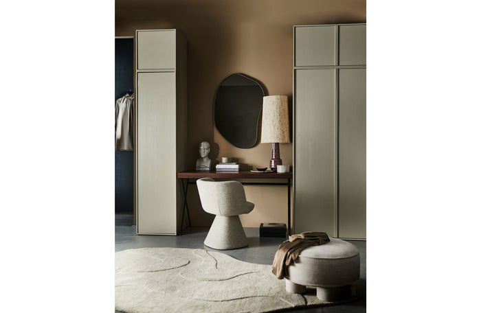 WOOOD Romee Organische Spiegel - Metaal - Zwart - 100x70x4