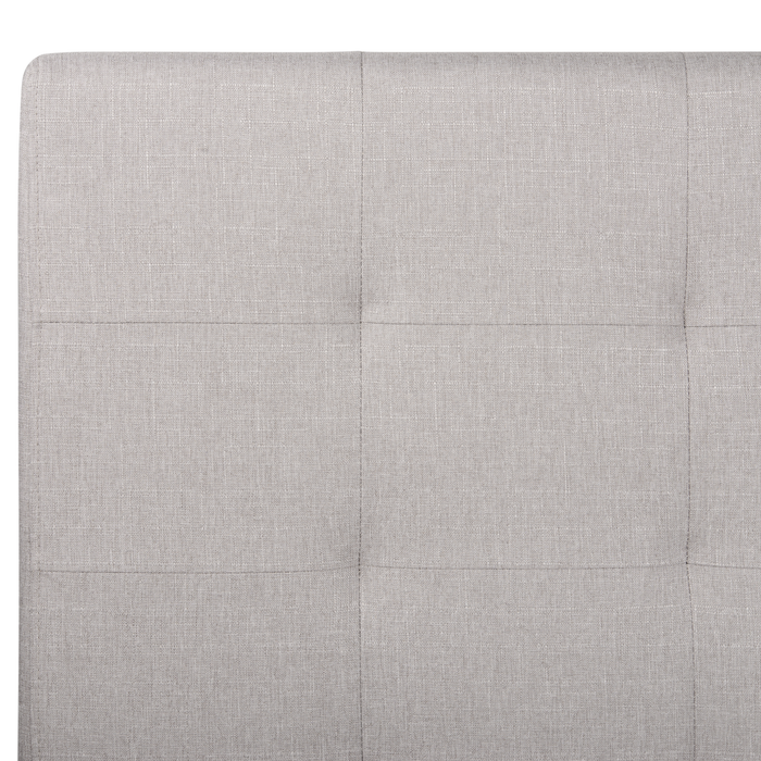 Beliani-ROCHELLE -Bed opbergruimte-Lichtgrijs-140 x 200 cm-Polyester
