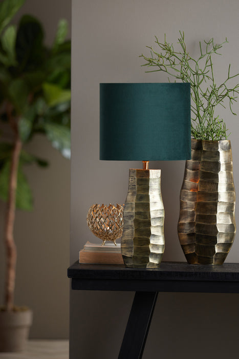 Light & Living Lampenkap Ovaal Velours - Dutch Green - 30x15x25cm