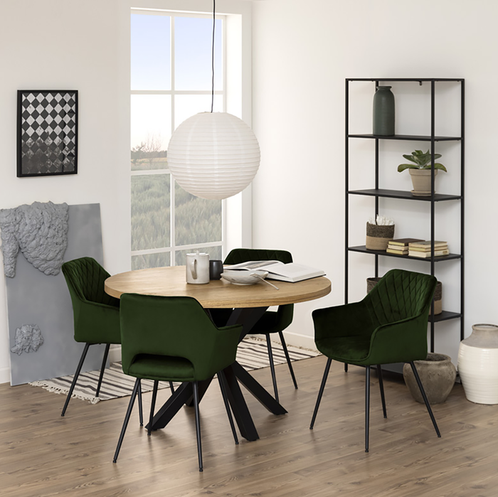 Lisomme Roy Hoge Open Kast van Metaal - B 69,5 cm - Zwart