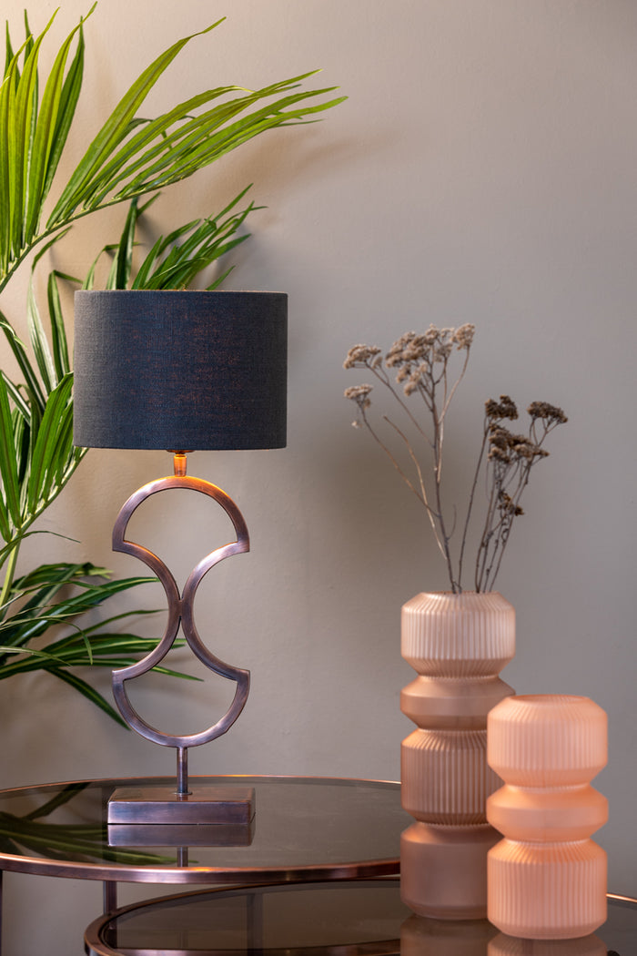 Light & Living Light&living Kap cilinder 25-25-18 cm LIVIGNO antraciet