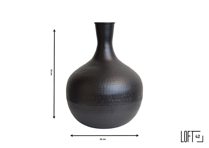 LOFT42 Gusto Small - Vaas - Zwart metaal -35x26