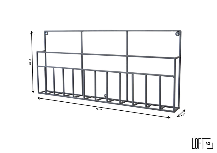 LOFT42 Maggy Tijdschriftenrek Large - Metaal - Mat Zwart