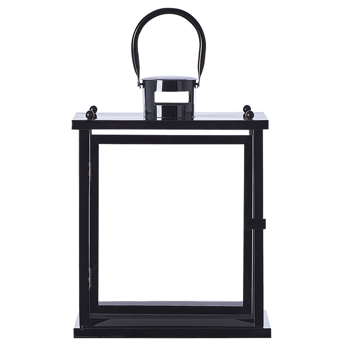 Beliani - TENERIFE - Lantaarn - Zwart - RVS