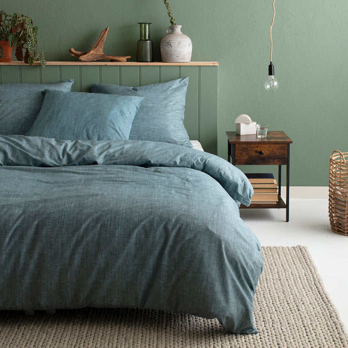 Cinderella dekbedovertrek Lyn - Katoen - 240x200|220 cm - Petrol