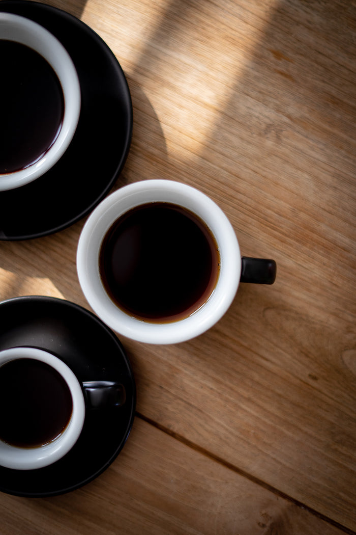 Barista Innovations Nero - Espressokopje - Set van 6 -75ml - Matt Bla