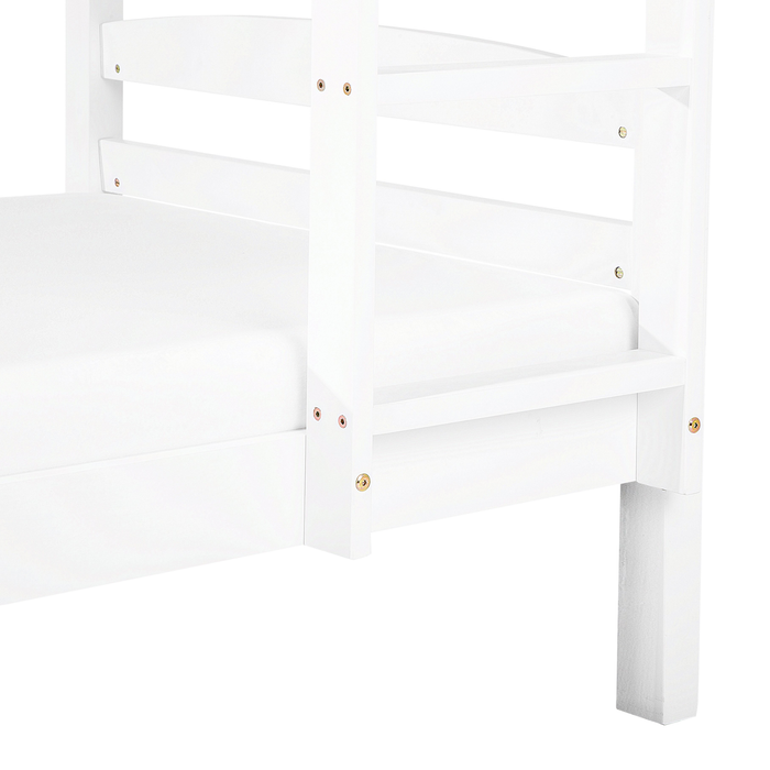 Beliani - REGAT - Stapelbed - Wit - 90 x 200 cm - Dennenhout