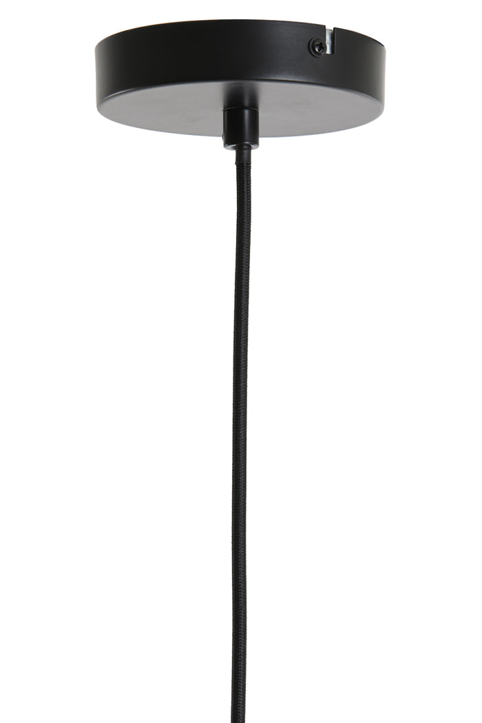 Light&living Hanglamp Ø21x37 cm LEKAR antiek brons+smoke glas