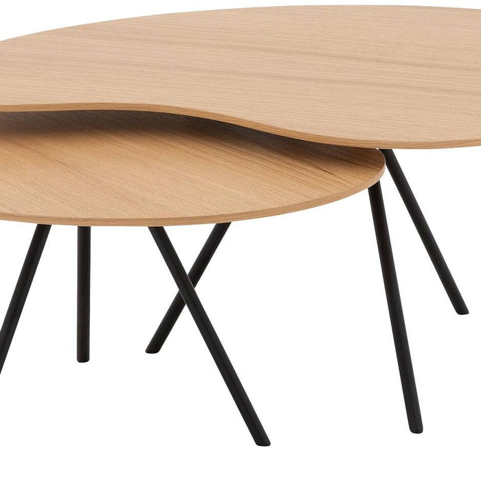 Goossens Salontafel Zyan in Eiken fineer blank