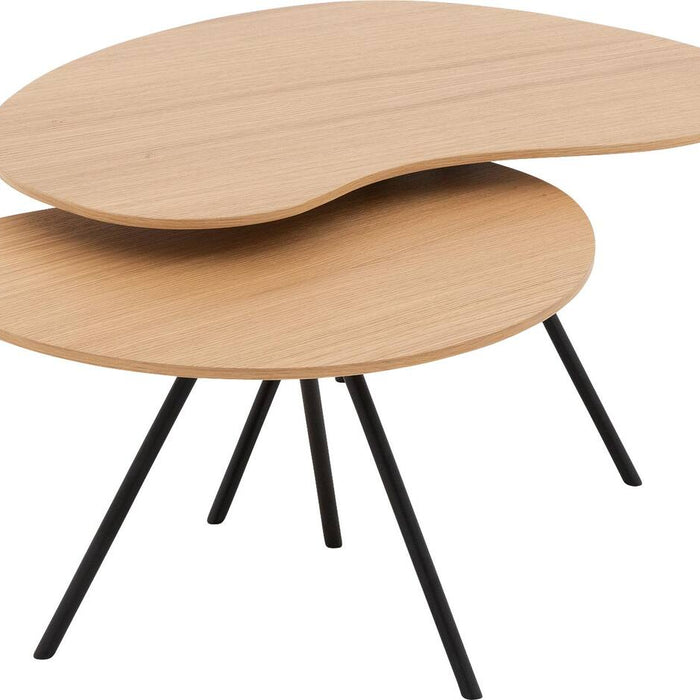 Goossens Salontafel Zyan in Eiken fineer blank