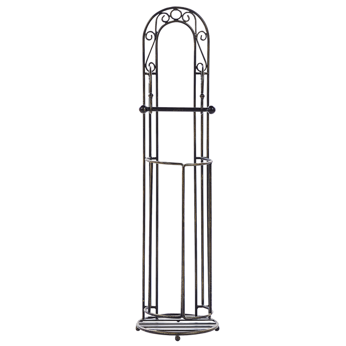 Beliani - TEMUCO - Toiletpapierhouder - Zwart - IJzer