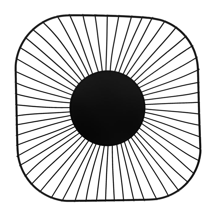 QUVIO Fruitmand - Metaal - Zwart