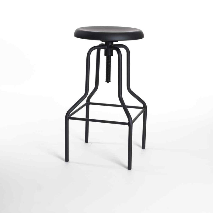 Legend Hoge draaibare kruk mat zwart - in hoogte verstelbaar